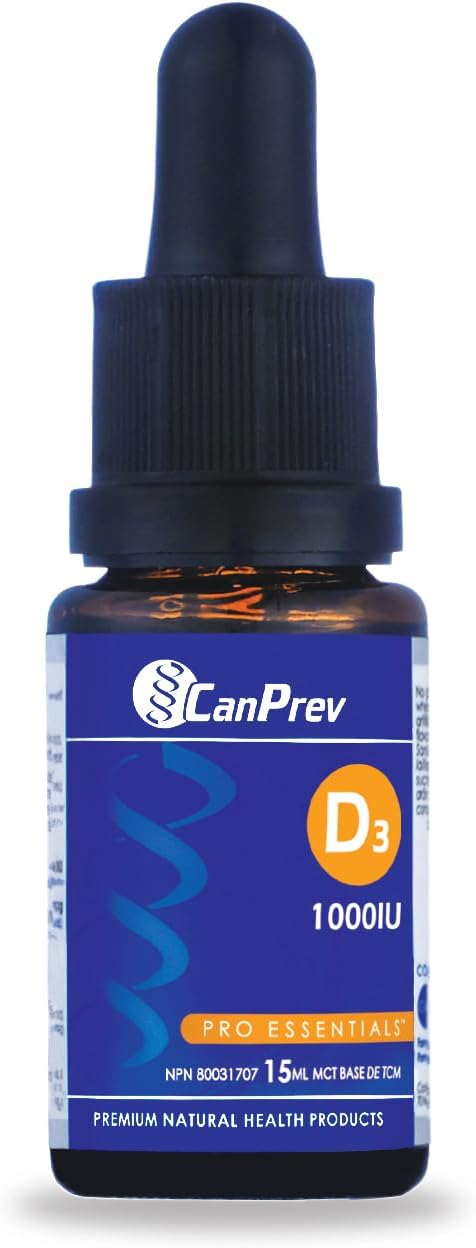 CanPrev D3 Drops 1000 UI - Gotas de Vitamina D3 en Aceite MCT