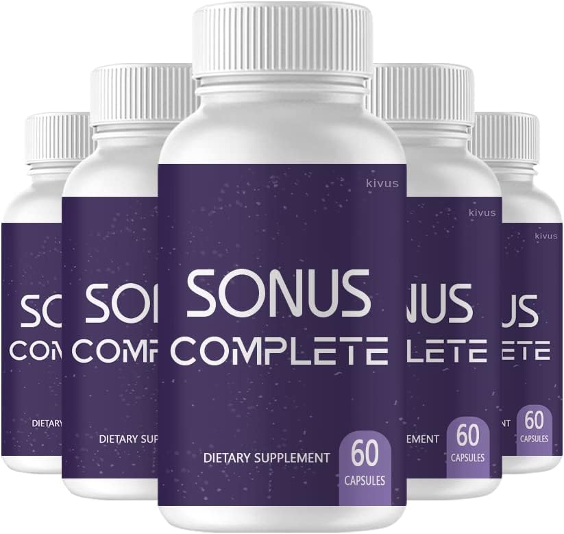 Sonus Complete - Complemento para el Apoyo del Tinnitus (300 Cápsulas, 5 Frascos)