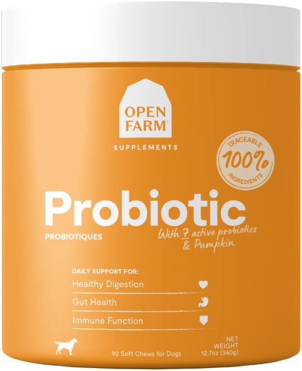Open Farm Masticables Probióticos para Perros - 90 unidades