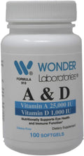 Wonder Laboratories Vitamina A 25.000 UI + Vitamina D3 1.000 UI