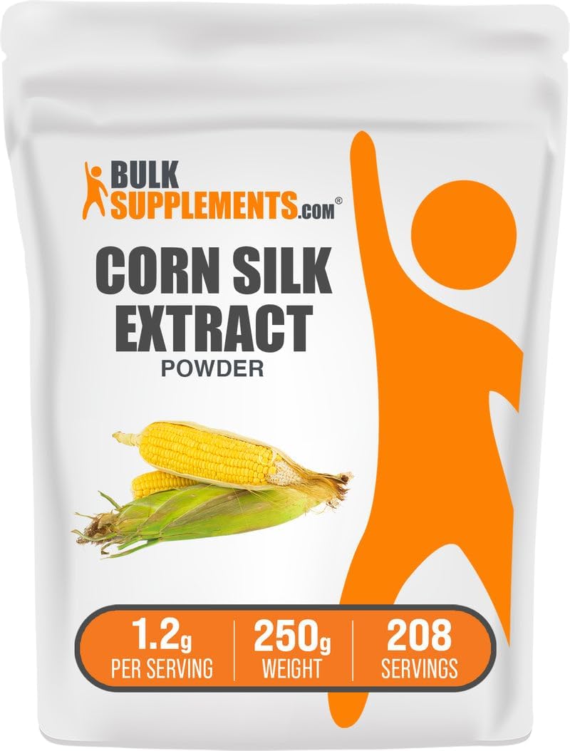 Corn Silk Powder Extract - Zea Mays, Vegan & Gluten-Free, 1.2g per Serving, 250g