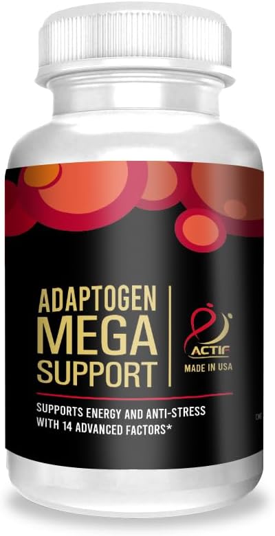 ACTIF Adaptogen Mega Support – 14 Factores Avanzados para Energía y Claridad, 60 Cápsulas