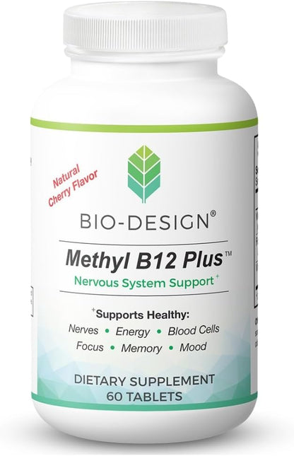 Bio-Design Methyl B12 5000 mcg con Folato - – Contribuye a la formación normal de glóbulos rojos. – Image 1