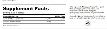 Swanson Vitamina C con Rosa Mosqueta 1000 mg 250 Comprimidos – Image 2
