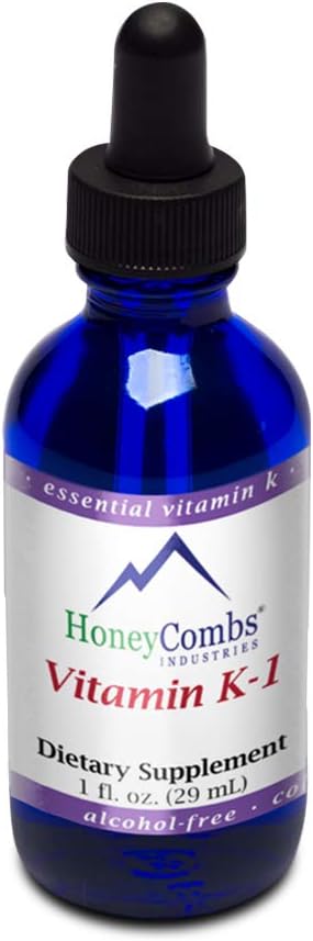 HoneyCombs Vitamin K Drops – Gotas Líquidas de Vitamina K1 (Fitonadiona) – 473 ml