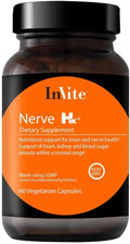 Invite Health Nerve Hx – Apoyo para nervios, cerebro, corazón, riñones y ojos – 60 cápsulas vegetales