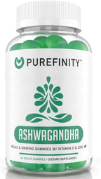 Ashwagandha Gummies con Vitamina D y Zinc – Complemento para la Relaxación y el Bienestar – Sin Gluten, No GMO, Vegano, 60 Gominolas
