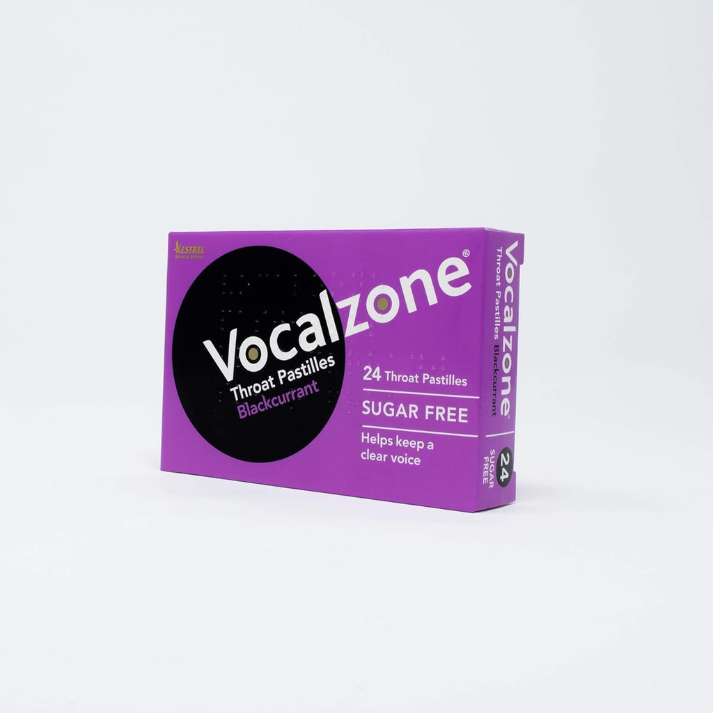Vocalzone Throat Pastilles 24 Blackcurrant