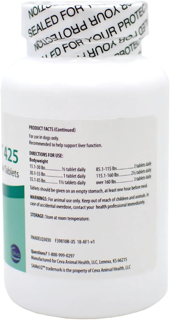 SAMeLQ 425 mg Comprimidos Masticables para Perros y Gatos