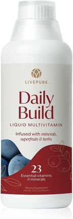 PURE Daily Build Multivitamínico y Mineral Líquido con Superfrutas, 946 ml