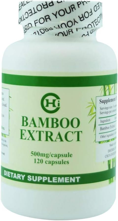 Chi's Enterprise (Extracto de bambú) 500mg, 120 cápsulas