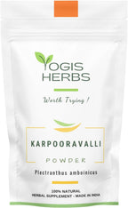 YOGIS HERBS Karpooravalli Herbal Powder - 100% Natural Supplement for Respiratory Support, Digestive Wellness, & Nutritional Boost (454 g)