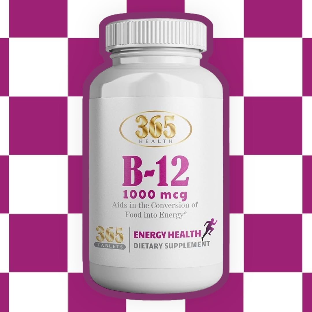 365 Health by HEALTHLIFE Vitamina B12 1000mcg – 365 Comprimidos de Rápida Disolución
