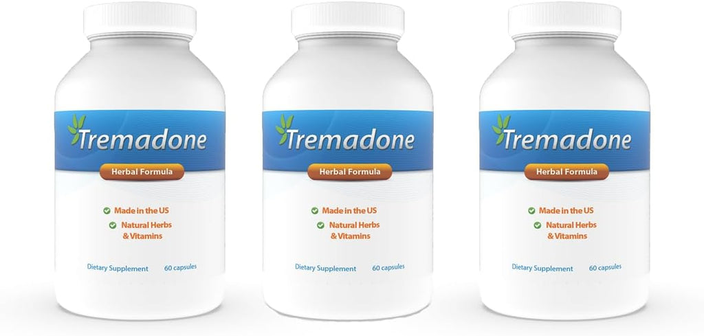 Tremadone - Complemento para el Alivio del Temblor Esencial - Natural, Sin Gluten, Sin Lactosa (3 Unidades)