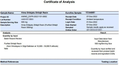 Resina de Shilajit Orgánica del Himalaya - – Zinc: contribuye al funcionamiento normal del sistema inmunitario y a – Image 7