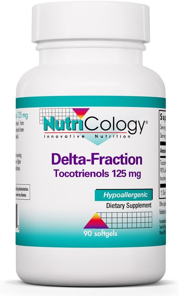 Nutricology Delta-Fracción Tocotrienoles, 125 mg, 90 cápsulas blandas