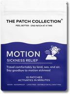 The Patch Collection® – Parche para Alivio de Mareos por Movimiento | Jengibre, Menta, Cártamo, Ginseng (Pack de 10)