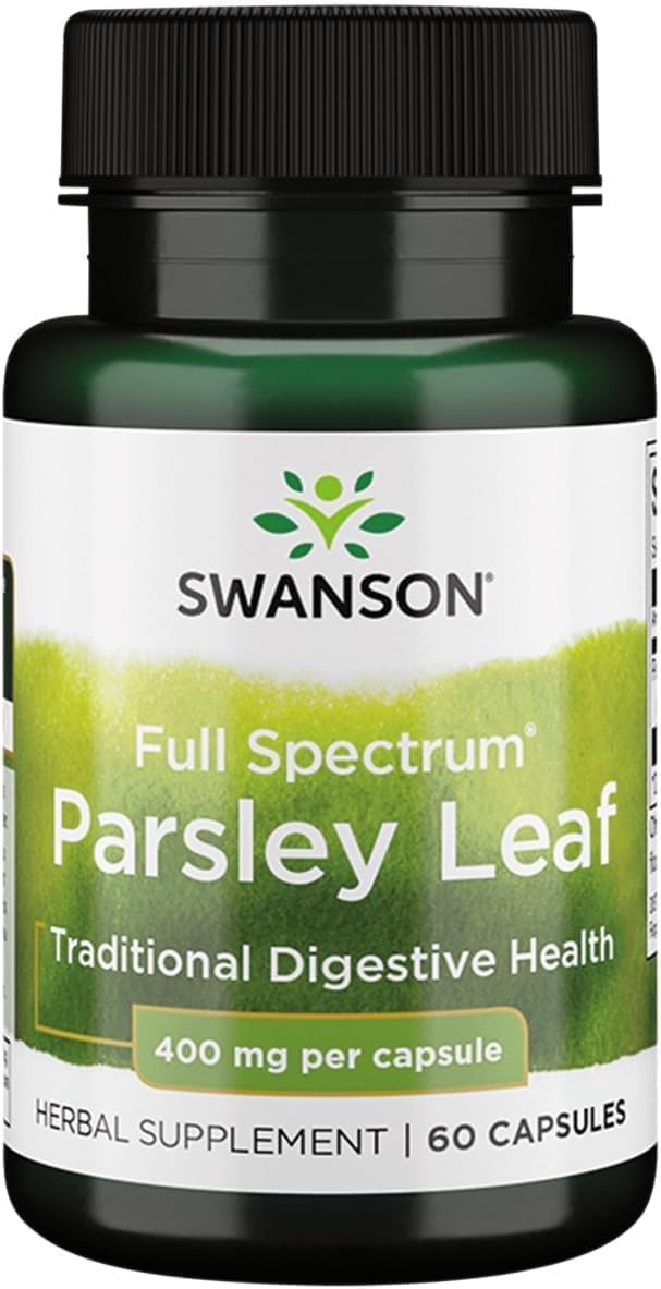 Swanson Full-Spectrum Extracto de Hoja de Perejil - 60 Cápsulas (400 mg)