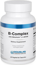 Douglas Laboratories Complejo B con Metafolin - Suplemento de Vitaminas B - con Folato, Biotina y Tiamina - No Transgénico - 60 Cápsulas Vegetarianas