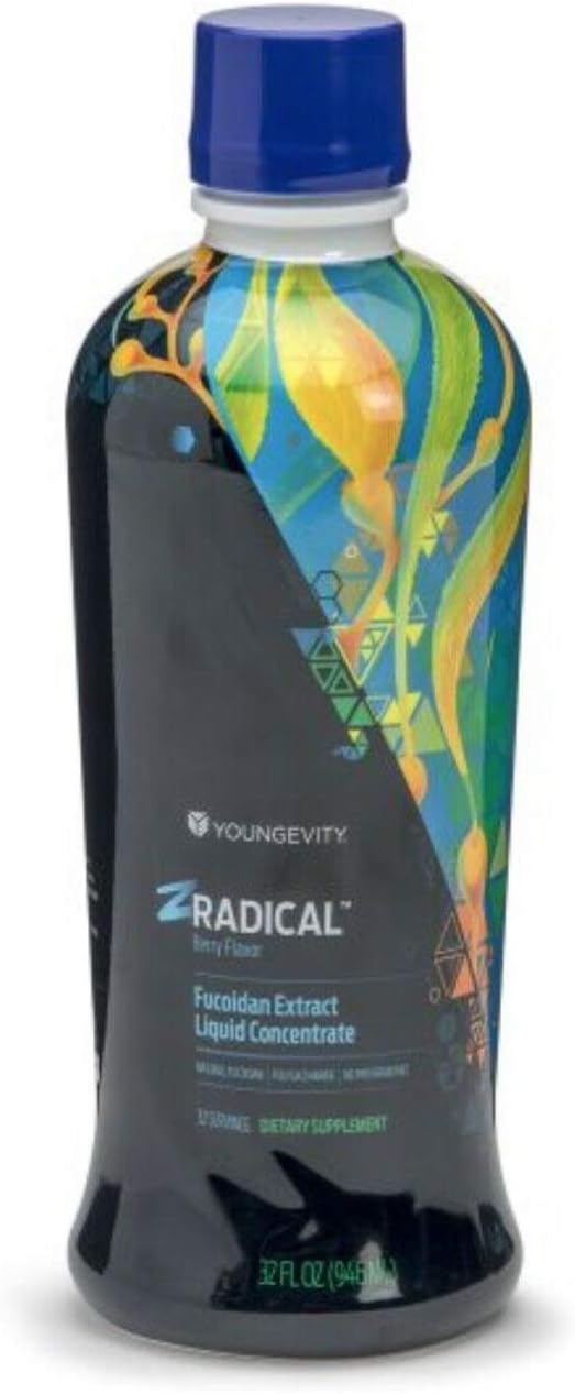 Zradical Pure Fucoidan Health Drink - Apoyo Inmunitario - 2 Envases de 946 ml