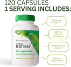 Youngevity Ultimate D-Stress - Suplemento para el Estrés con Magnesio, Raíz de Valeriana y Vitaminas B - 120 Cápsulas