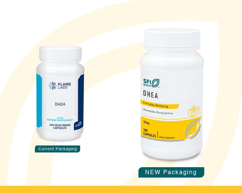 Klaire Labs DHEA 10 mg, 100 cápsulas