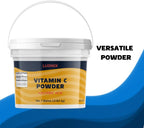 Luonix Vitamina C en Polvo, Cubo de 1 Galón, Ácido Ascórbico, Suplemento