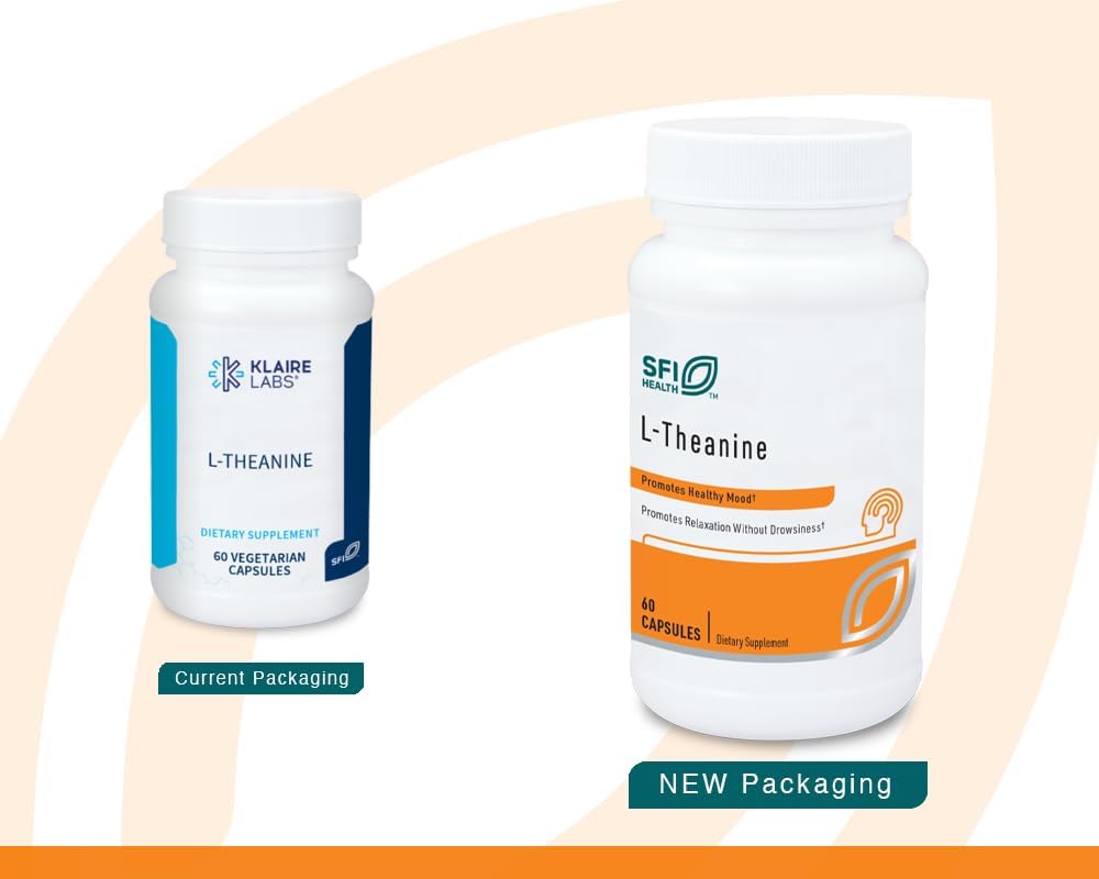 Klaire Labs L-Theanine - 100mg Suntheanine (60 Cápsulas)