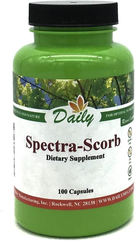 Daily Manufacturing Spectra-Scorb™ (Vitamina C de Ascorbatos Minerales, Bioflavonoides, Quercetina) - 100 Cápsulas