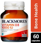 Blackmores Vitamina D3 1000 IU, 60 Cápsulas