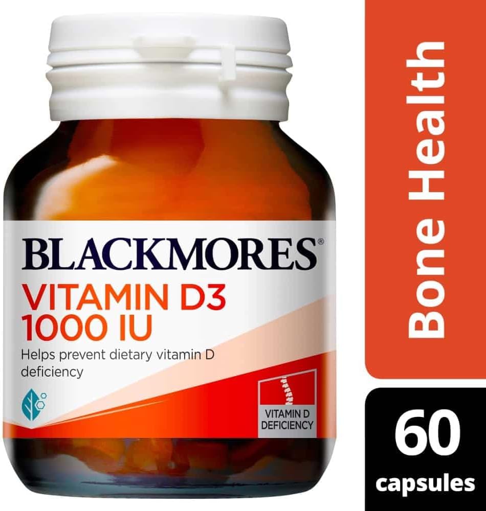 Blackmores Vitamina D3 1000 IU, 60 Cápsulas