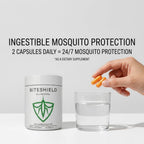 BITESHIELD Repelente de Mosquitos Oral — Suplemento Ingerible Diario, 60 Cápsulas