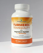 Turmeric Tranquility Cúrcuma Curcumina y Magnesio Glicinato con BioPerine – Alto Poder de Absorción – 90 Cápsulas