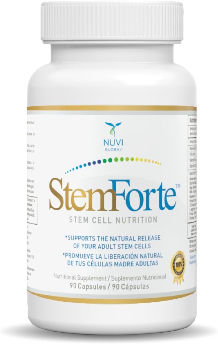 NuVi Global StemForte Suplemento de Células Madre, 90 Cápsulas