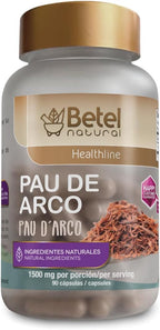 Betel Natural Pau de Arco Cápsulas – 1500 mg por dosis