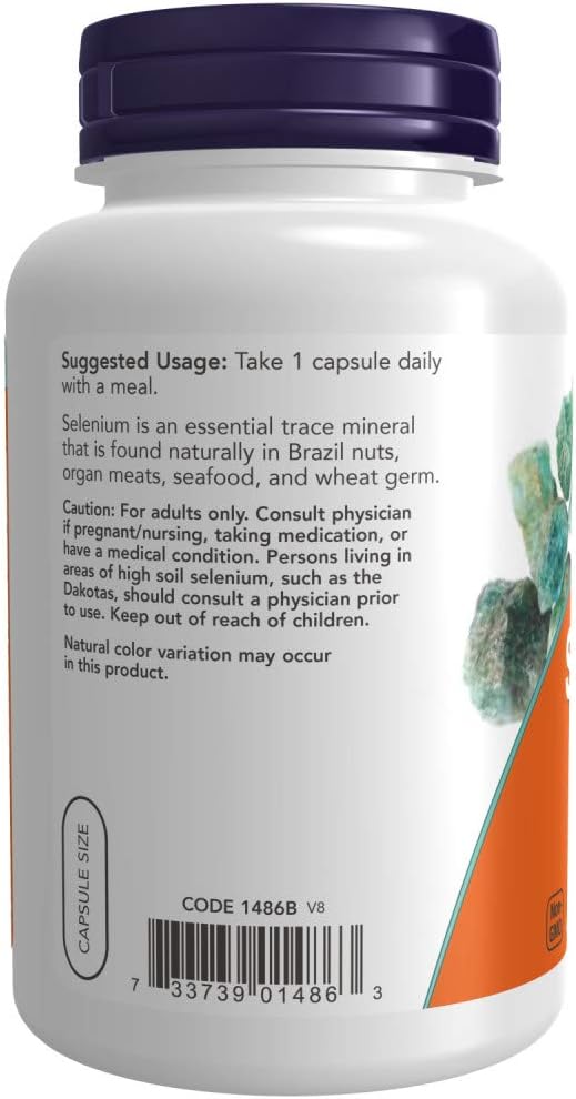 NOW Foods Selenium 200 mcg - 180 Veg Capsules