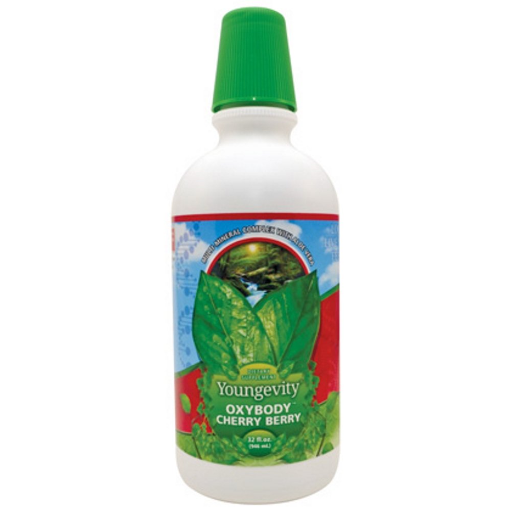 Youngevity Oxybody Cherry Berry – Bebida de Aloe Vera con Sabor Natural a Cereza – 946 ml