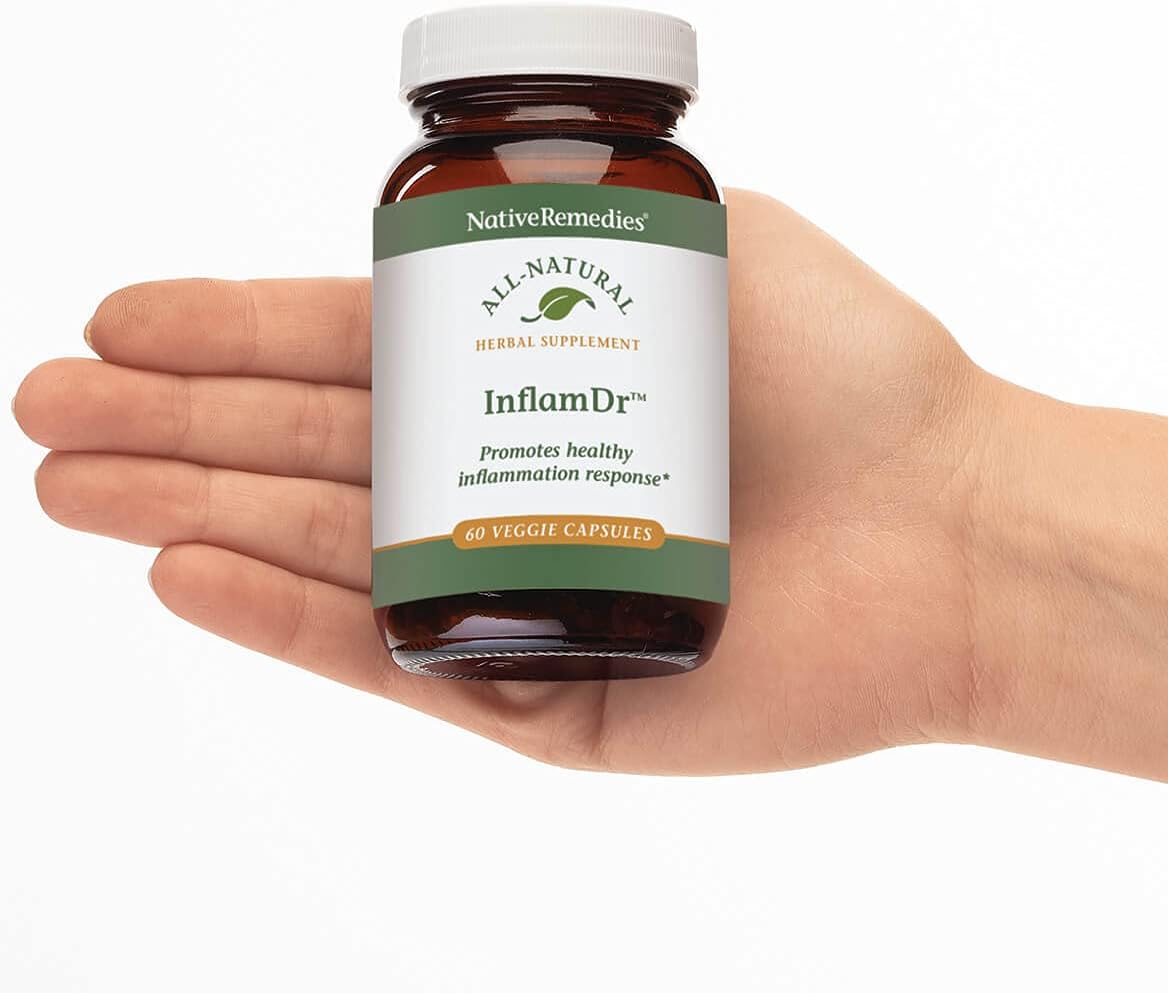Native Remedies Inflam Dr. - Suplemento Herbal Natural para una Respuesta Inflamatoria Saludable - Ayuda a Combatir el Estrés Oxidativo - 60 Cápsulas Vegetales