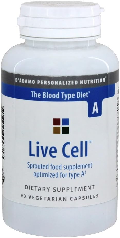 D'Adamo Personalized Nutrition - Live Cell A, 90 cápsulas
