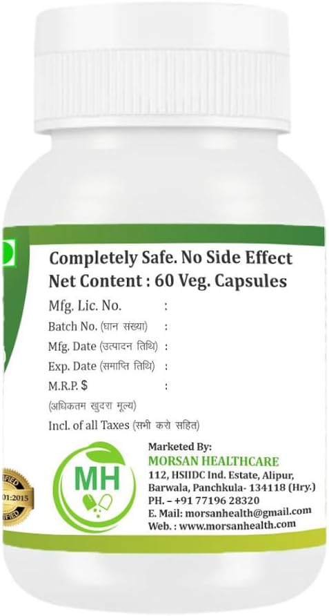 Morsan's Giloy (Tinospora Cordifolia) Cápsulas - 60 cápsulas de 500 mg