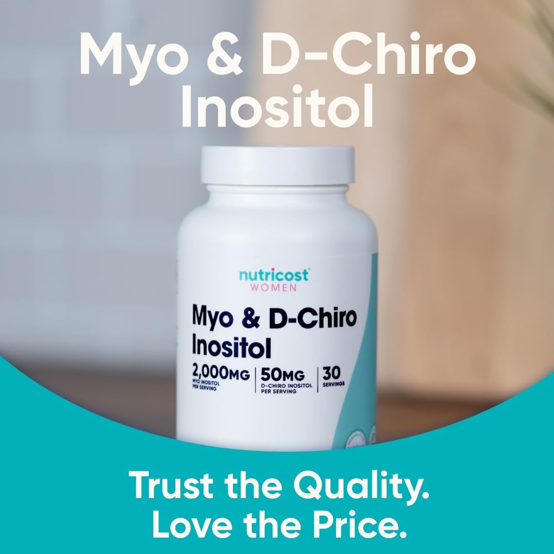 Nutricost Myo Inositol & D-Chiro Inositol 2000mg, 120 Cápsulas