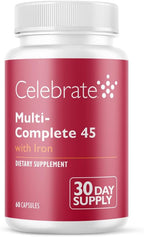 Celebrate Vitamins Multivitamínico Bariátrico con Hierro 45 mg - 60 Cápsulas Veganas