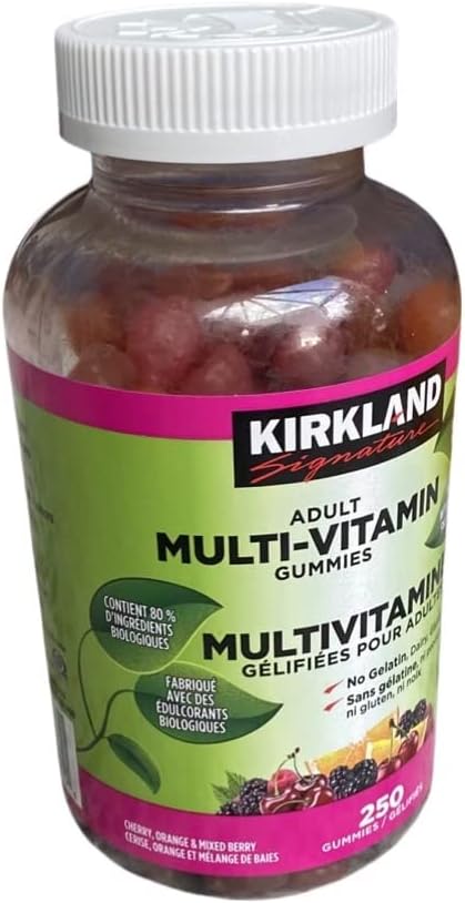 Kirkland Signature Gominolas Multivitamínicas para Adultos, 250 gominolas