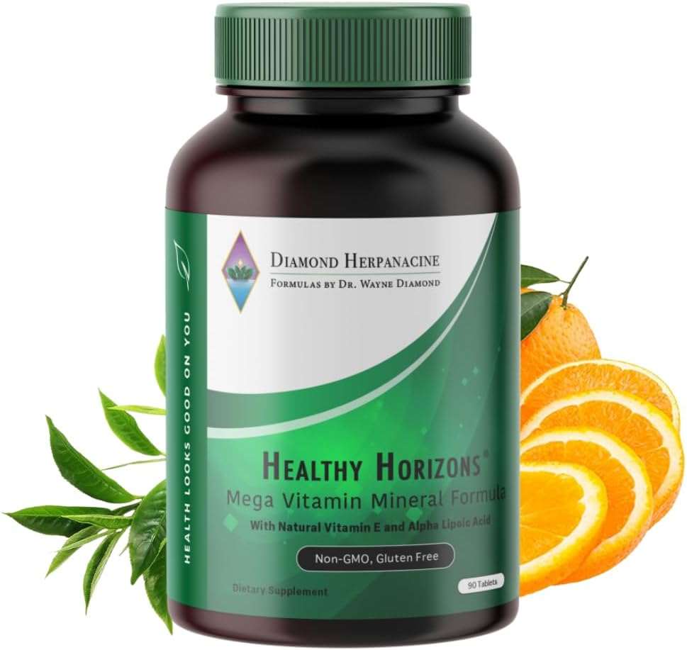 Diamond Healthy Horizons Multivitamínico - Multivitamínico Natural para el Estrés con Nutrientes Esenciales - 90 Comprimidos