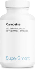 Supersmart - Carnosina 1500mg al día (Alta Potencia) - Suplemento de L-Carnosina dipéptido | Non-GMO - 90 Cápsulas Vegetarianas