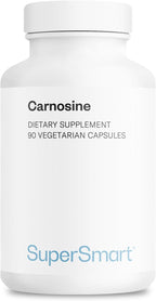 Supersmart - Carnosina 1500mg al día (Alta Potencia) - Suplemento de L-Carnosina dipéptido | Non-GMO - 90 Cápsulas Vegetarianas