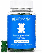BEARVANA Peach Support Gomitas Multivitamínicas para Mujer con Extractos Herbales y Vitaminas Esenciales - Sabor Baya - 60 Gomitas