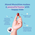 JoySpring Mood Munchies Gominolas de Azafrán para Niños 4+ - Extracto de Azafrán con GABA, Pasiflora y Hierba de San Juan - Vegano, Sin Azúcar