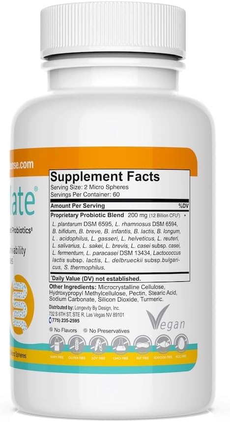 Gut Mate® Probióticos – 20 Cepas, Tecnología BIO-Tract