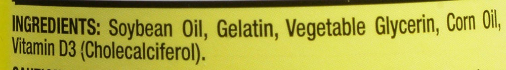 Kirkland Signature Vitamina D3 2000 UI 600 Cápsulas Blandas (Pack de 3)